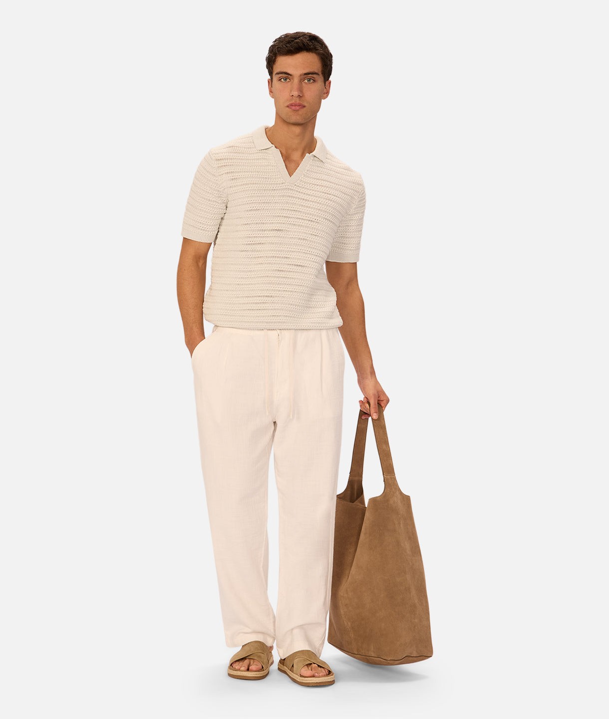 The Relaxed Mallorca Pant - Winter White