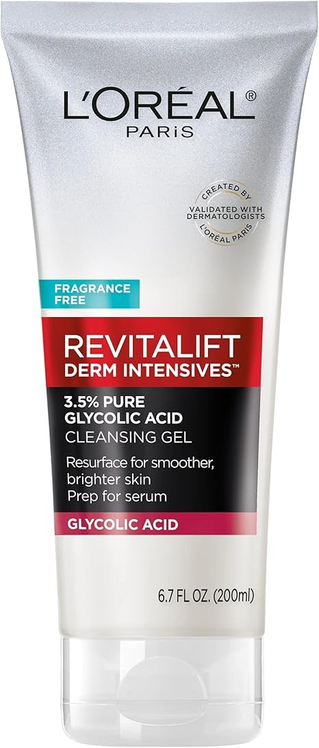L’Oréal Paris Revitalift 3.5% Pure Glycolic Acid Brightening Cleansing Gel wth Salicylic Acid 6.7 fl oz