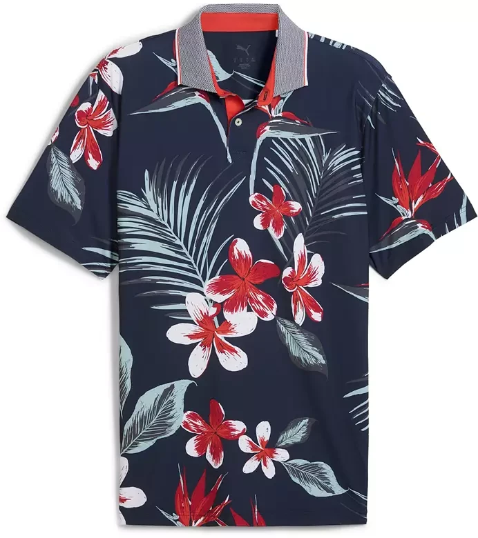 PUMA Men's MATTR Luau Golf Polo