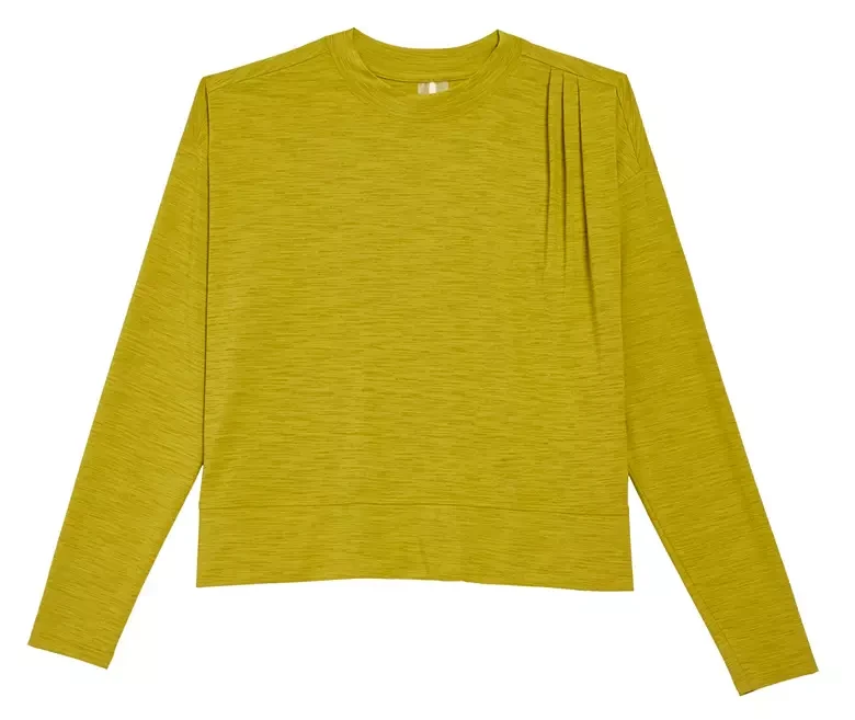 CALIA Women's Pleat Shoulder Long Sleeve Shirt