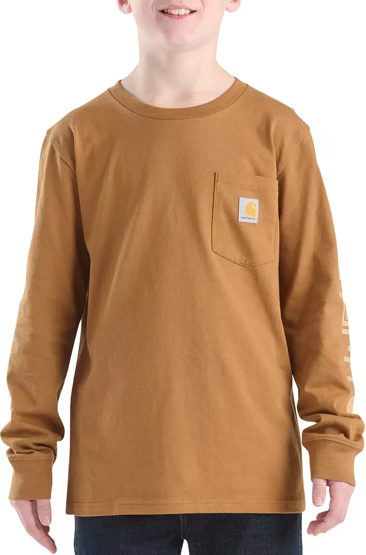 Carhartt Boys' Long Sleeve Pocket Shirt